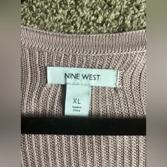 Nine West Light Pink Cardigan in Women’s Size XL - Picture 2 of 2